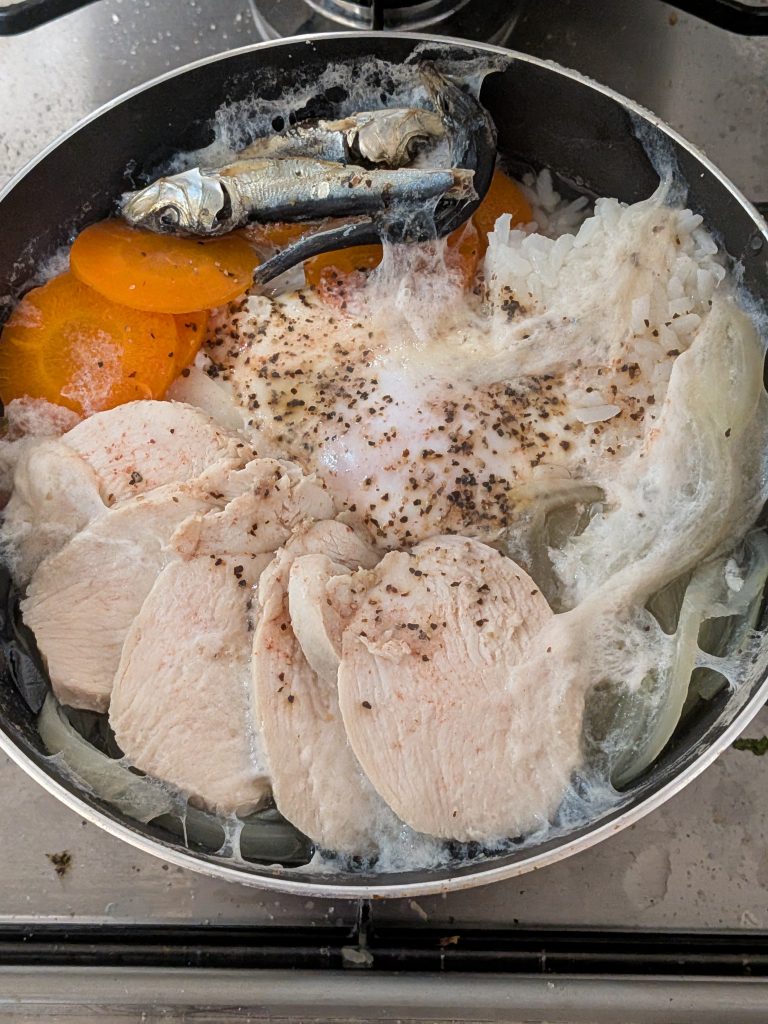 筋トレ食鶏雑炊