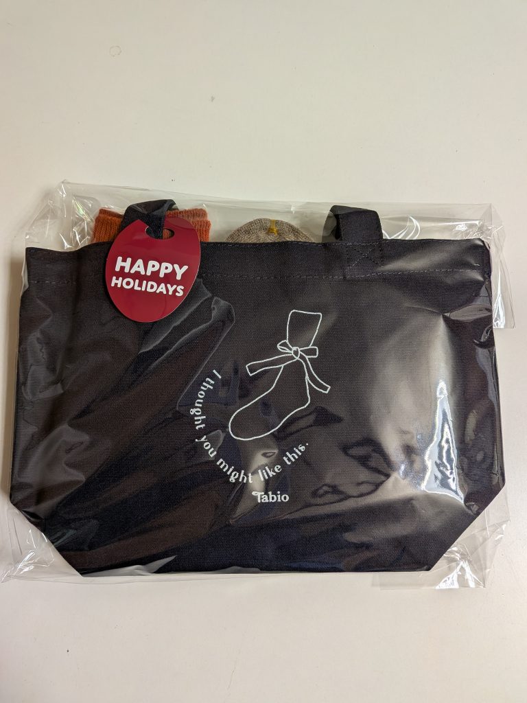 タビオのクリスマスプレゼント用の靴下