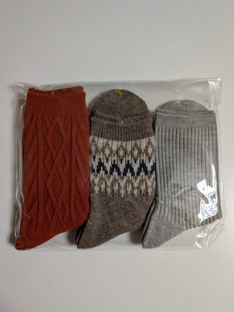 タビオのクリスマスプレゼント用の靴下